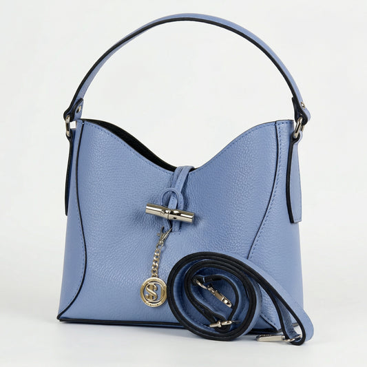 Borsa A Tracolla Lorenza In Vera Pelle Capiente Elegante by Stile Donna Bags