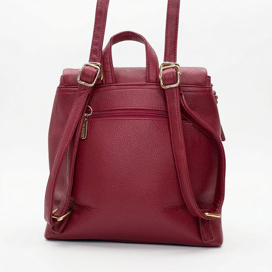 Zaino Rosso Coconuda con Spallacci Regolabili Borsa da Donna Online - zaino finta pelle