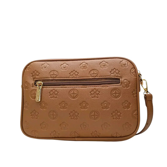 Borsa Crossbody in Pelle Marrone MS-3751 - borsa tracolla pelle