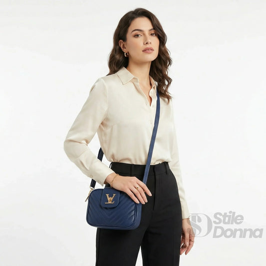 Borsa Crossbody in Pelle Trapuntata Rossa LV - borsa tracolla pelle