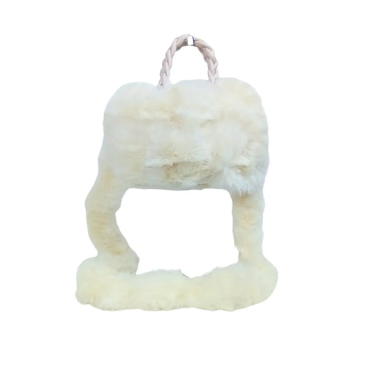 Borsa in Morbida Pelliccia Sintetica Soft Fuzzy - cappello pelle pecora