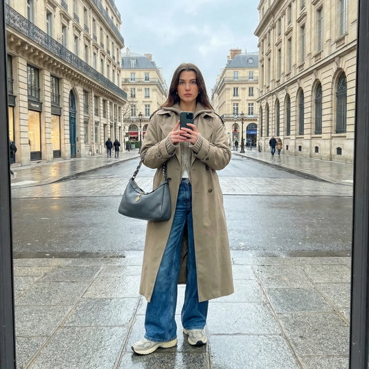 Borsa in pelle con tracolla a catena Kara Knotted Strap - borsa spalla