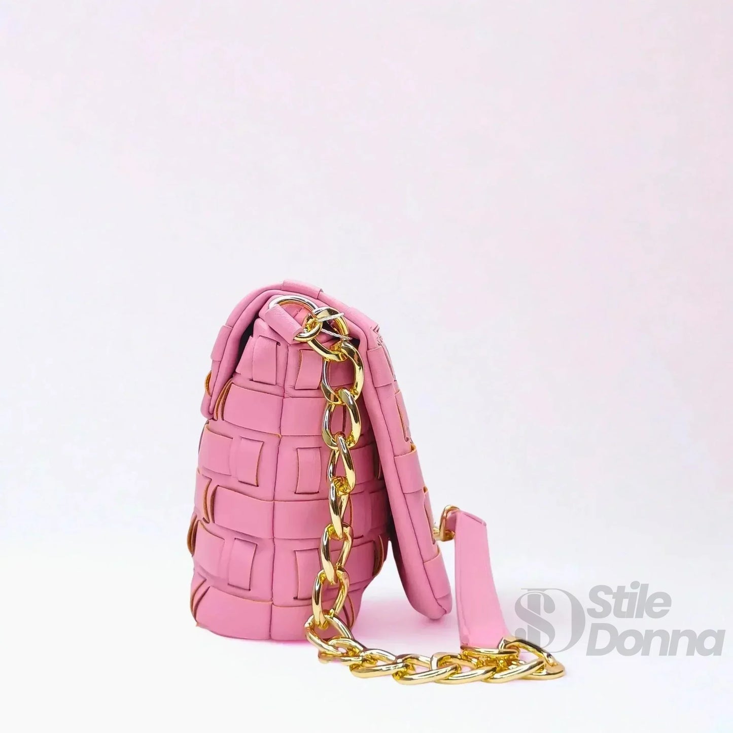 Borsa Intrecciata Argento Coconuda a Tracolla - borsa tracolla pelle