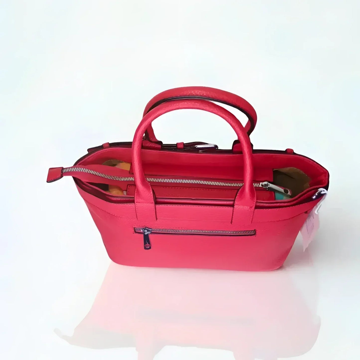 Borsa Shopper Bag in Pelle Rossa Prada - borsa pelle rossa