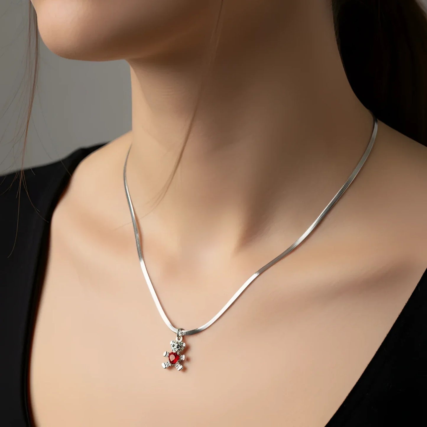 Collana Sweetheart con Ciondolo Orsetto - collana catena serpente