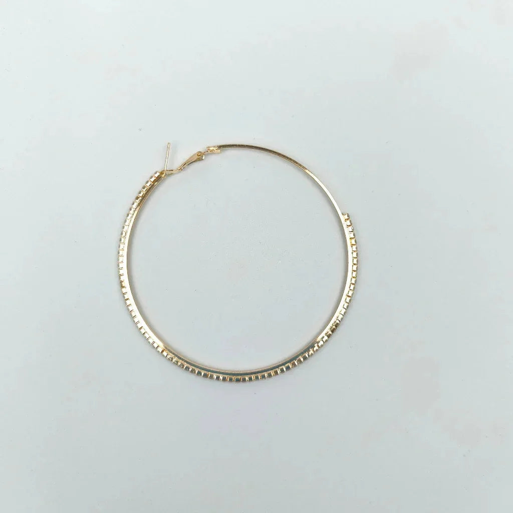 Orecchini a Cerchio Testurizzati di Lusso - orecchino cerchio tonalità