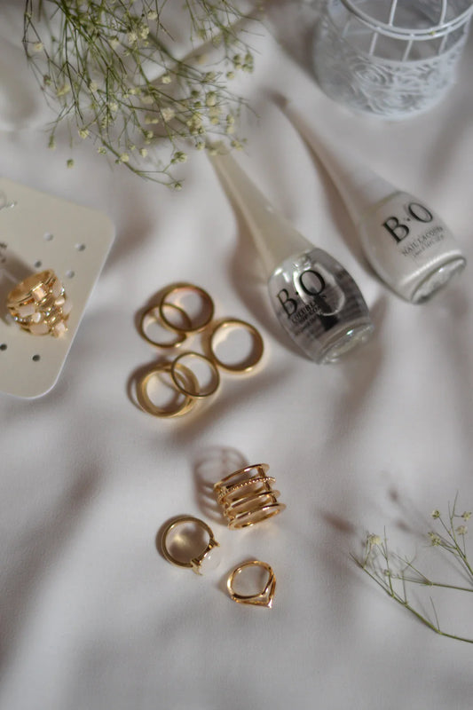 Gold-toned rings collection for every woman’s essential accessories and style.
