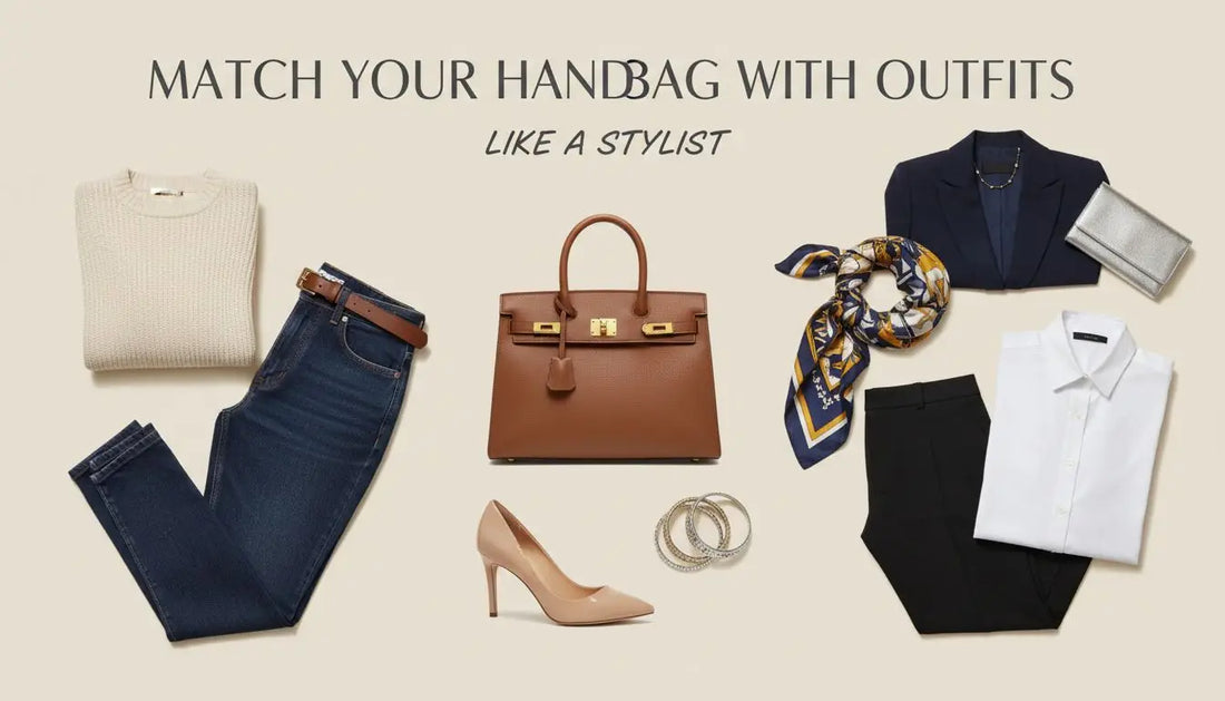 Borsa in pelle marrone con hardware dorato e nappa per abbinare la tua borsa all’outfit