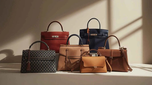 Stile Donna bags new arrivals: luxury handbags in colors, patterns, red leather with gold hardware.