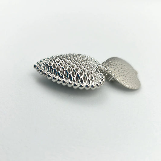 Double heart drop earrings - silver-tone - Stile Donna Bags