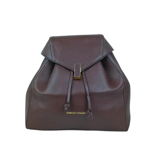 Brown Leather Backpack for Women MS-8289 - Stile Donna Bags