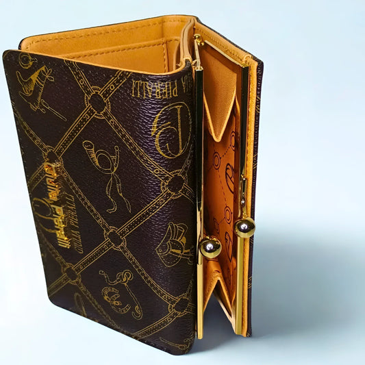 Brown Leather Hand Wallet - MS-1116 - Stile Donna Bags