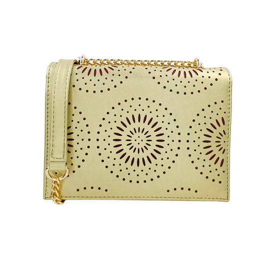 Crossbody Bag with Chain Strap - MS-4335 - Stile Donna Bags