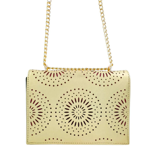 Crossbody Bag with Chain Strap - MS-4335 - Stile Donna Bags