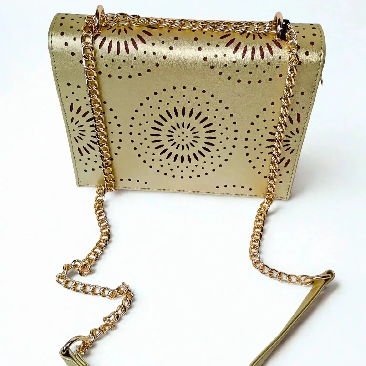 Crossbody Bag with Chain Strap - MS-4335 - Stile Donna Bags