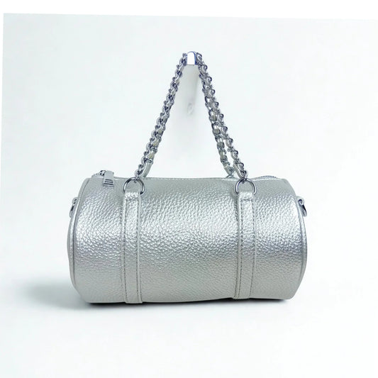 Cylinder-shaped shoulder bag MS-6885 - Stile Donna Bags