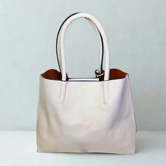Faux Leather Tote Bag - MS-0630 - Stile Donna Bags