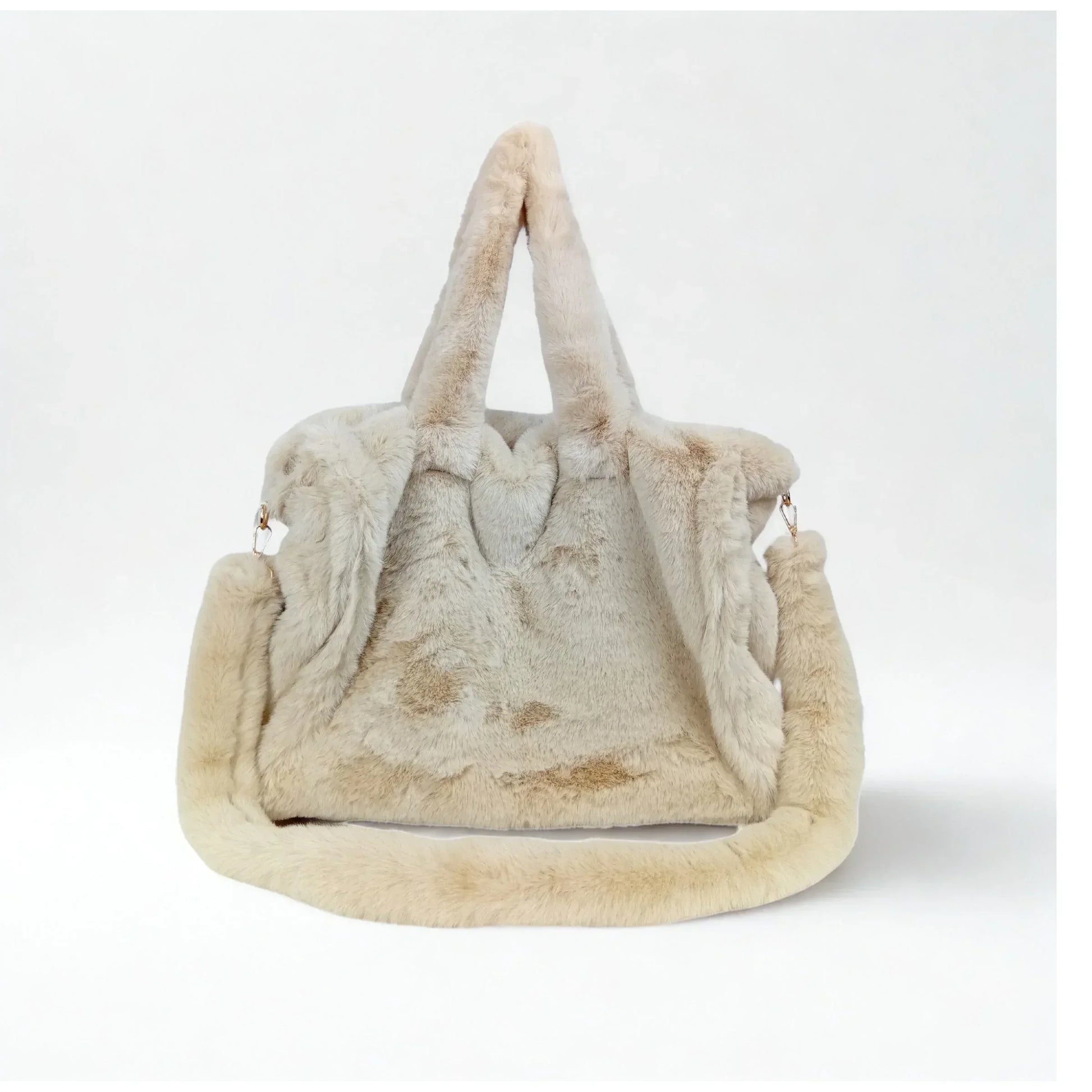 Fuzzy faux-fur tote bag MS-0700 - Stile Donna Bags