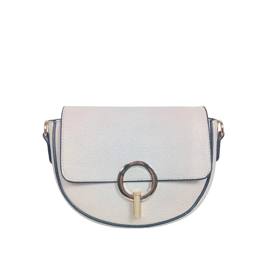 Half Moon Leather Crossbody Bag - MS-7611 - Stile Donna Bags