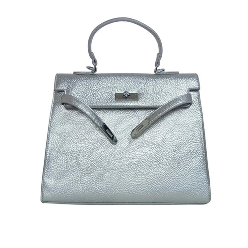 Handbag with Silver Metal Details MS-7528 - Stile Donna Bags