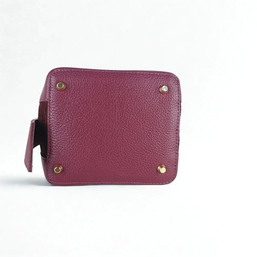 Italian Leather Bucket Bag MS-3265 - Stile Donna Bags