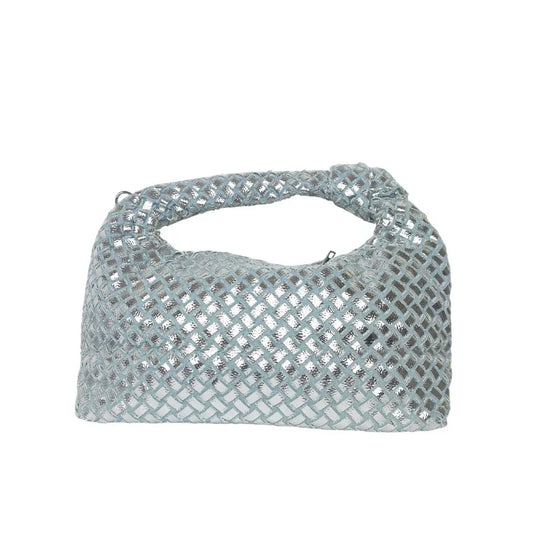 Mesh Knot handle bag with detachable strap - Stile Donna Bags