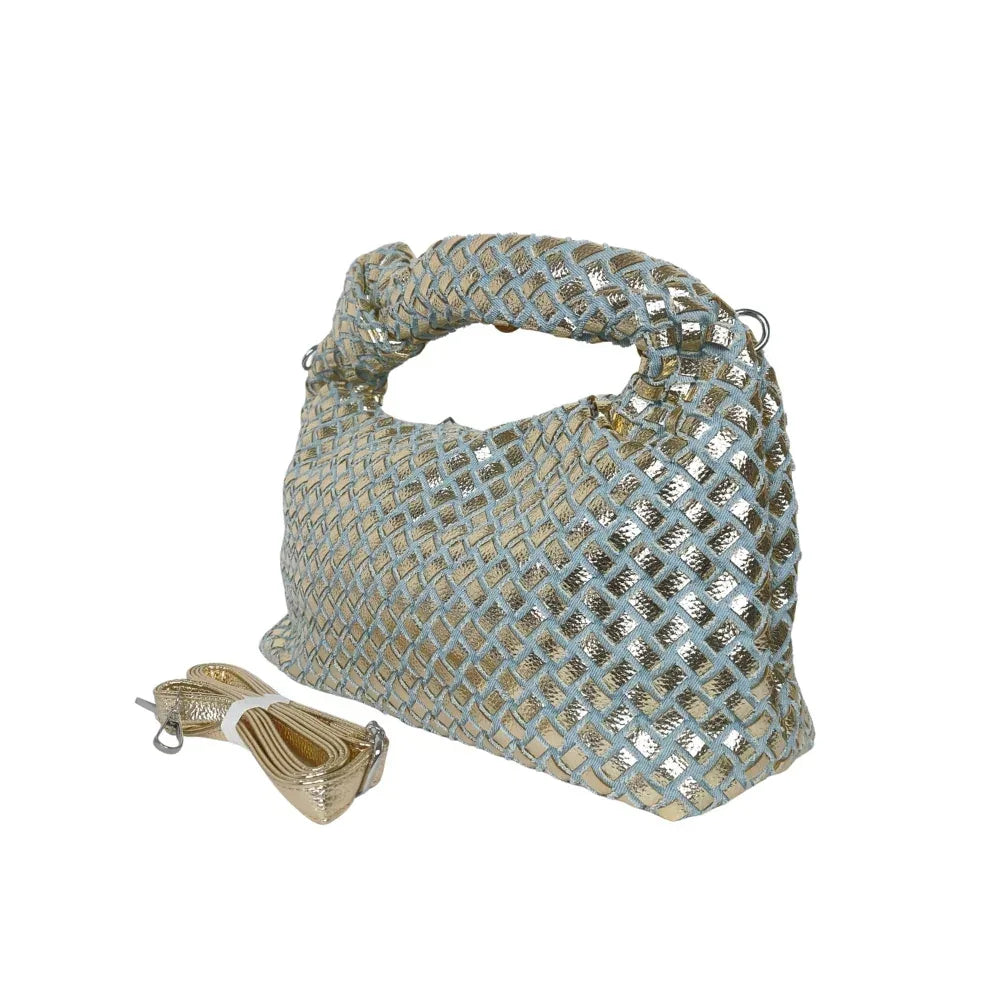 Mesh Knot handle bag with detachable strap - Stile Donna Bags