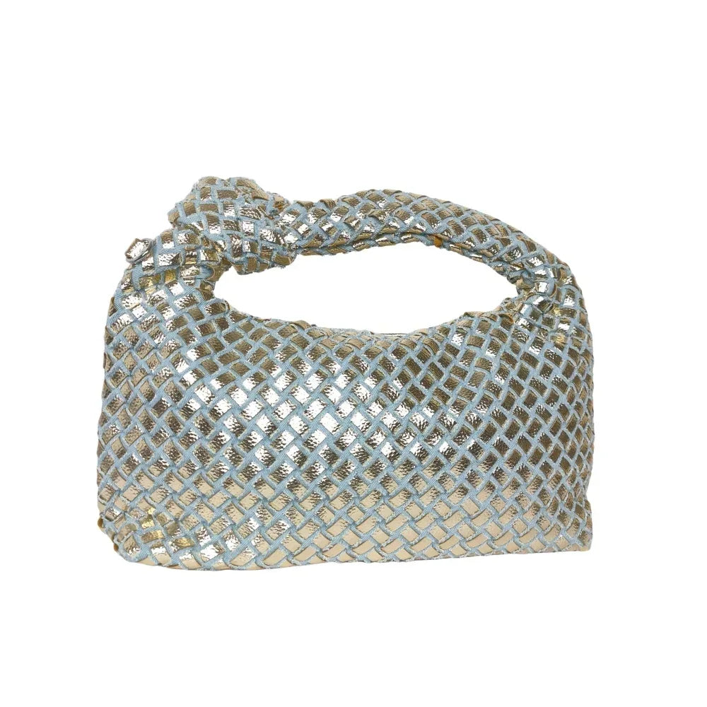 Mesh Knot handle bag with detachable strap - Stile Donna Bags