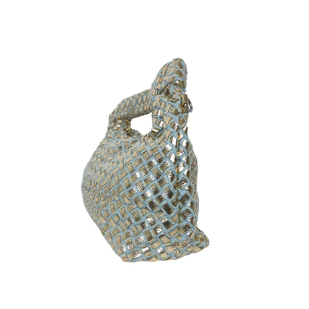 Mesh Knot handle bag with detachable strap - Stile Donna Bags