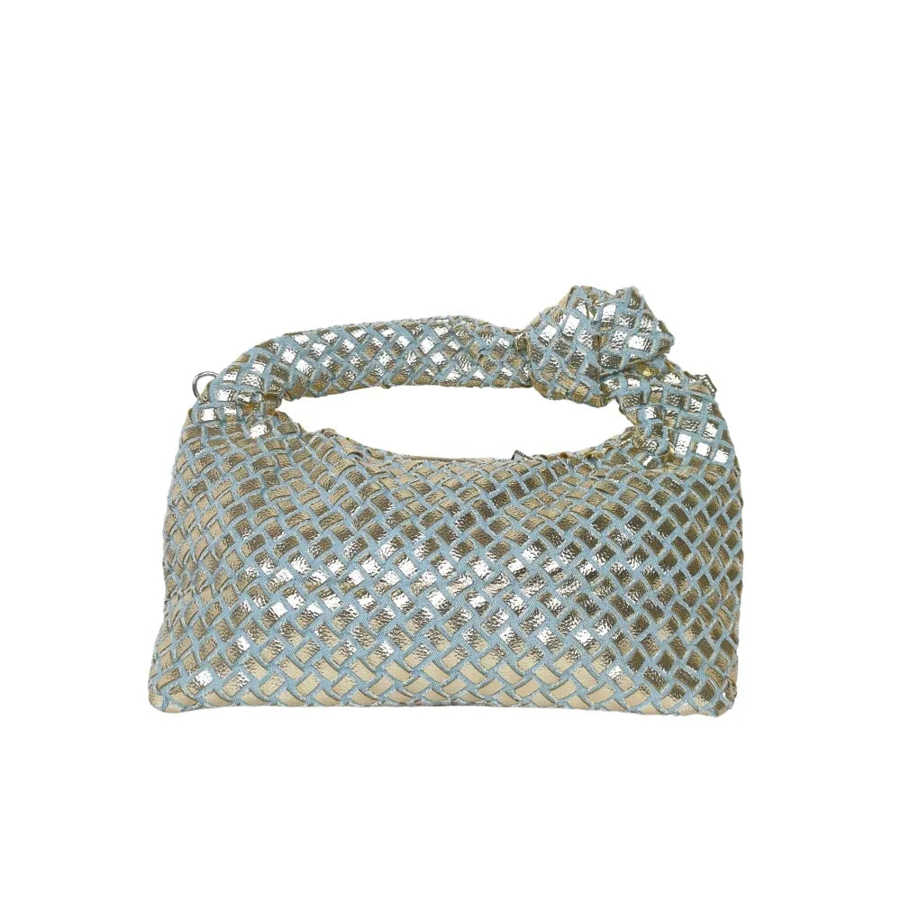 Mesh Knot handle bag with detachable strap - Stile Donna Bags