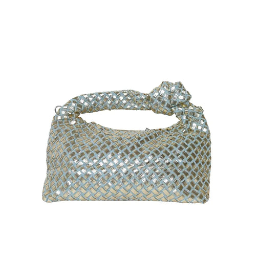 Mesh Knot handle bag with detachable strap - Stile Donna Bags