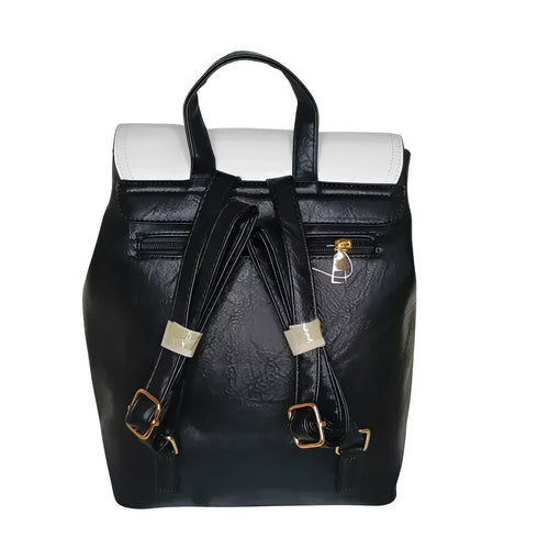 Mickey Leather Backpack - MS-3472 - Stile Donna Bags