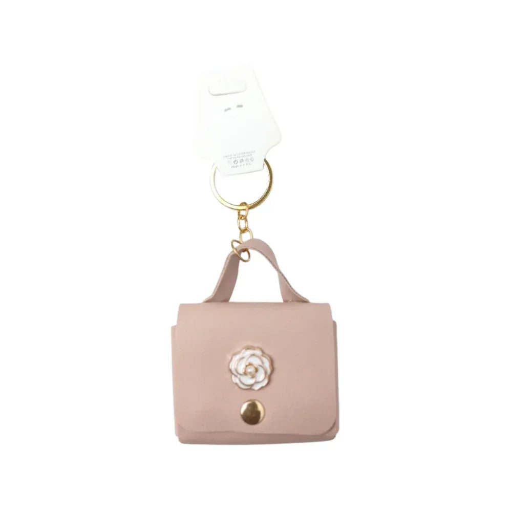 Mini Floral Wallet Key Charm – Coin Pouch - Stile Donna Bags
