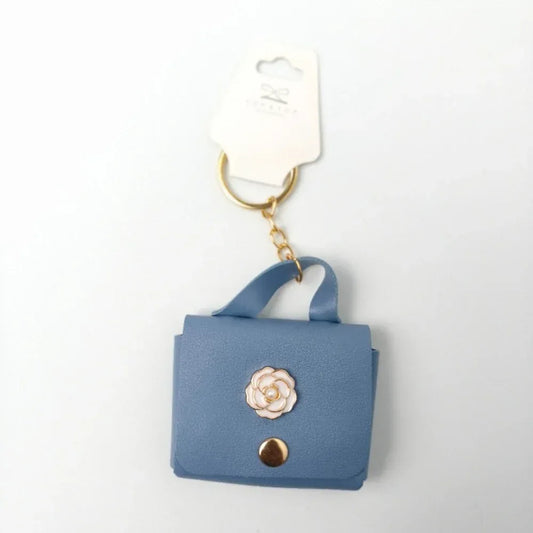 Mini Floral Wallet Key Charm – Coin Pouch - Stile Donna Bags