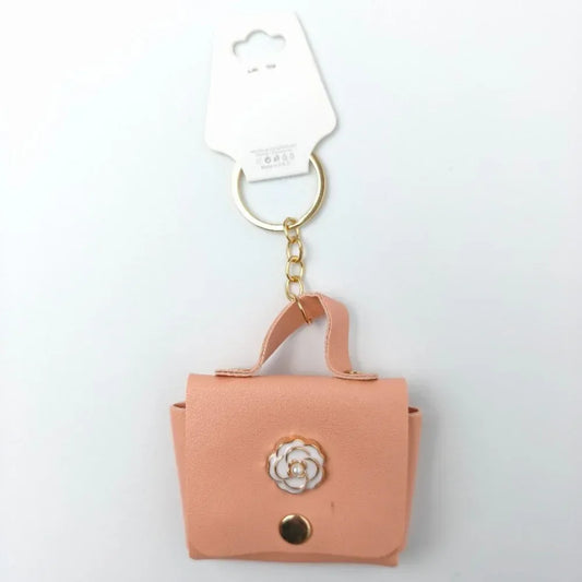 Mini Floral Wallet Key Charm – Coin Pouch - Stile Donna Bags