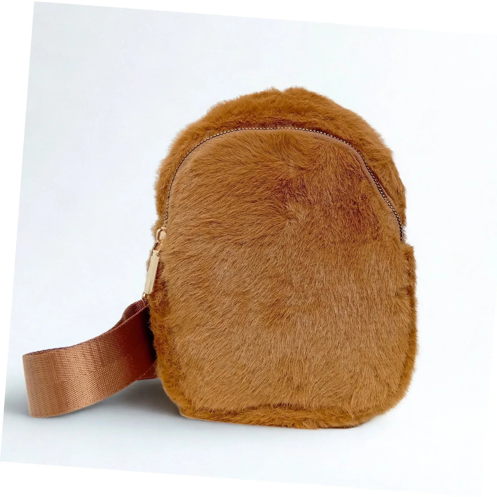 Mini faux fur crossbody bag - Stile Donna Bags