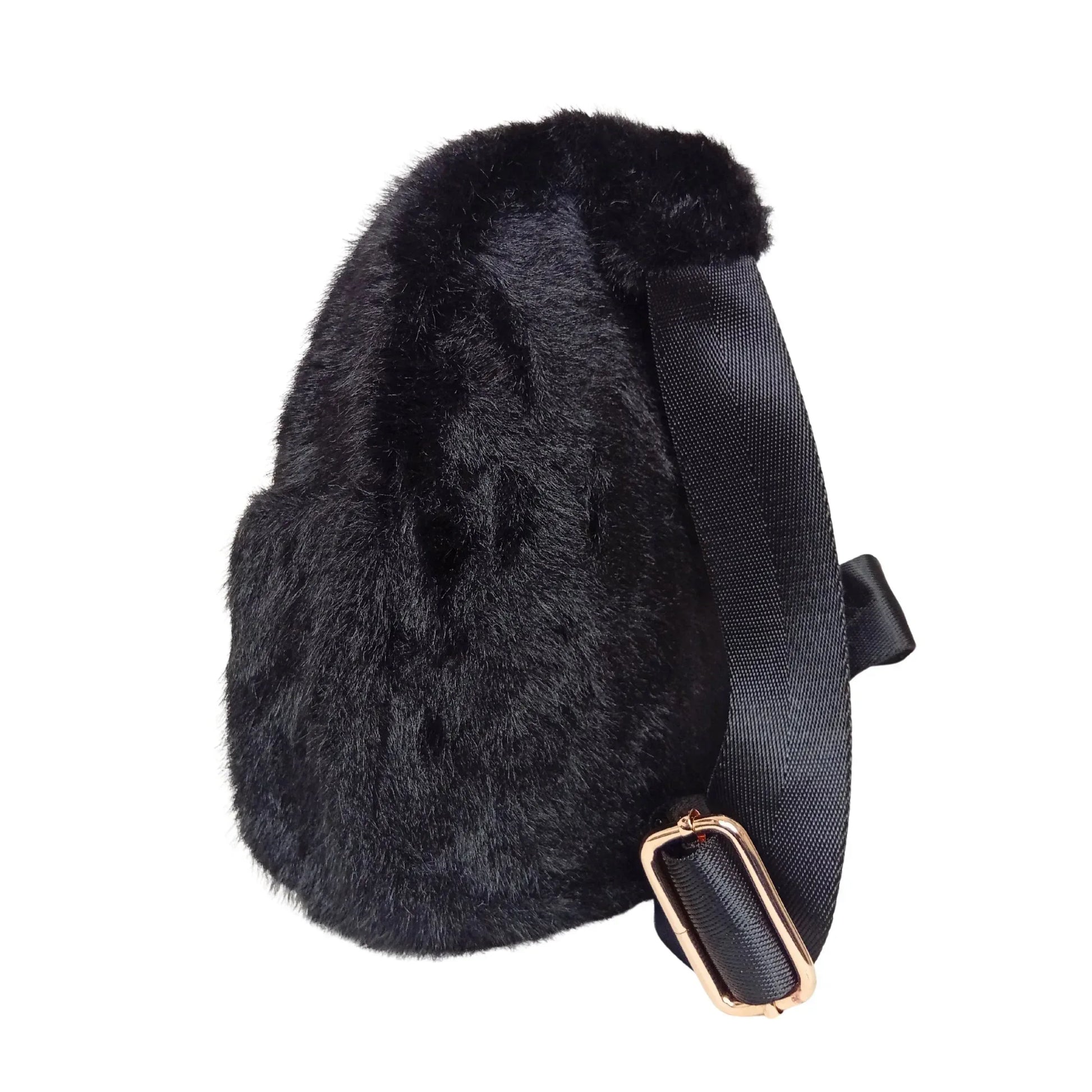 Mini faux fur crossbody bag - Stile Donna Bags
