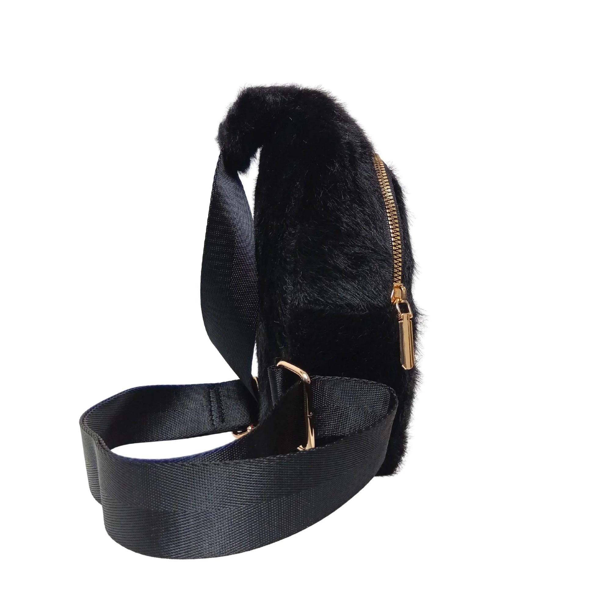 Mini faux fur crossbody bag - Stile Donna Bags