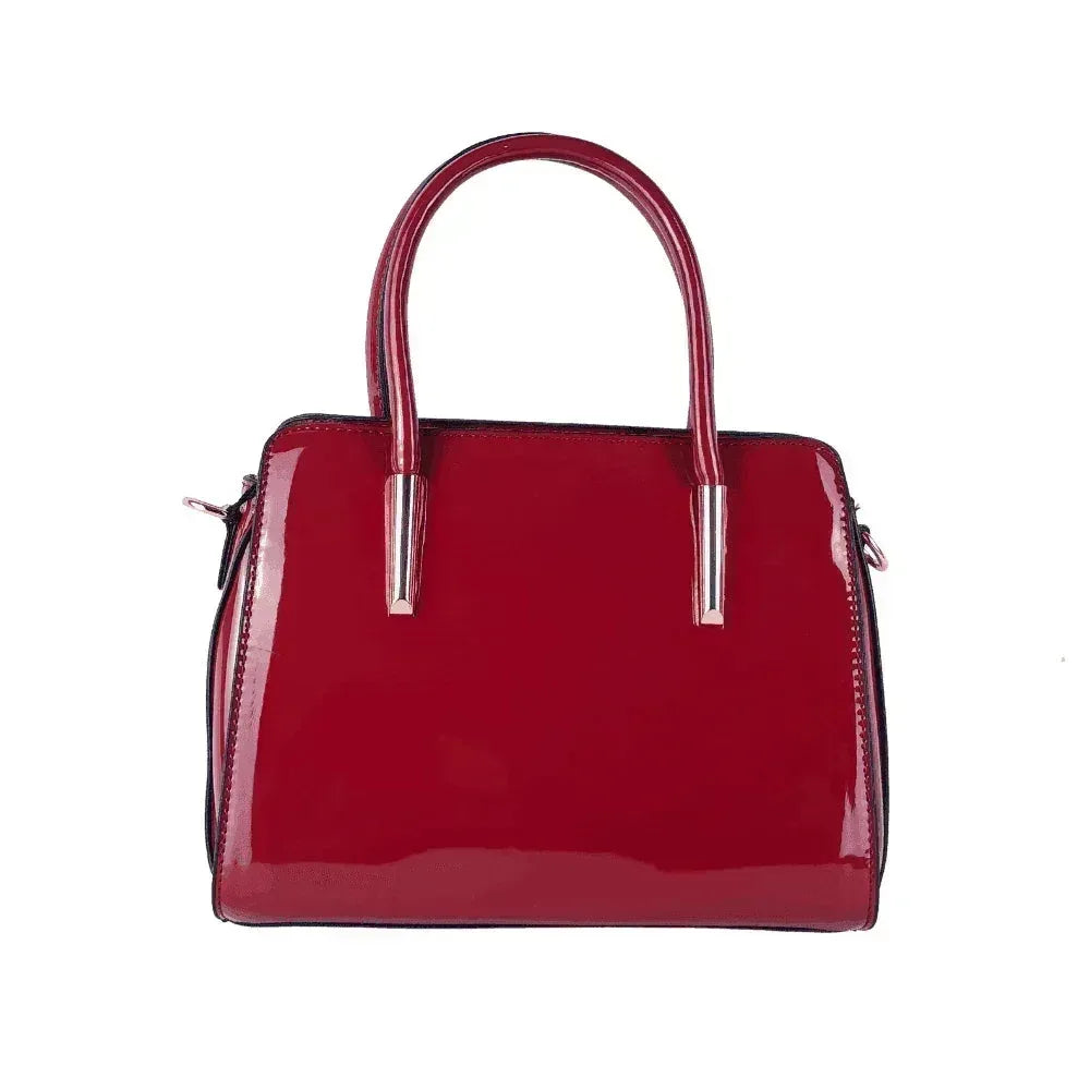 Patent Leather Handbag MS-7408 - Stile Donna Bags