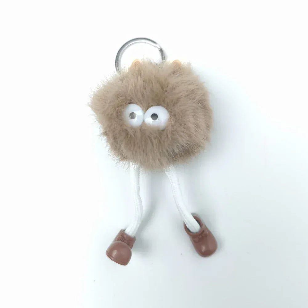 Pom Pom Character Bag Charm – Cute Keychain Accessory - Stile Donna Bags
