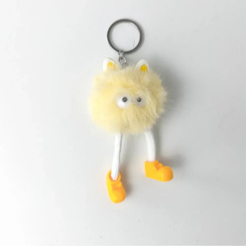 Pom Pom Character Bag Charm – Cute Keychain Accessory - Stile Donna Bags