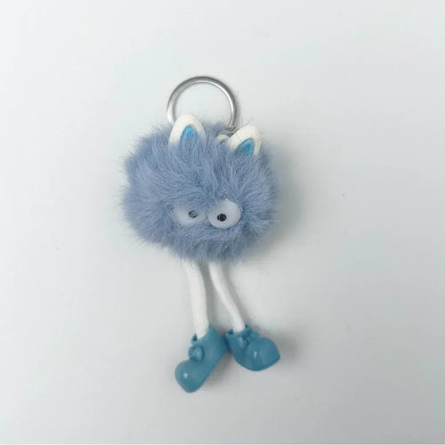 Pom Pom Character Bag Charm – Cute Keychain Accessory - Stile Donna Bags
