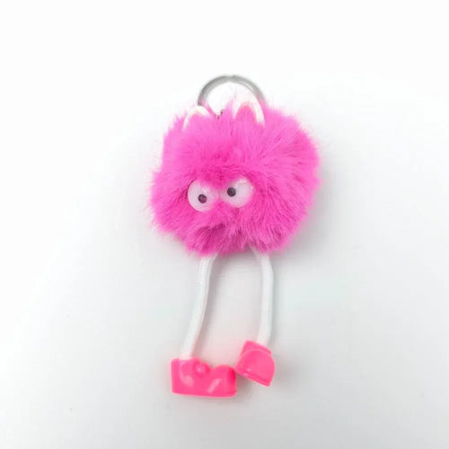 Pom Pom Character Bag Charm – Cute Keychain Accessory - Stile Donna Bags