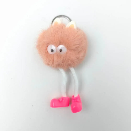 Pom Pom Character Bag Charm – Cute Keychain Accessory - Stile Donna Bags