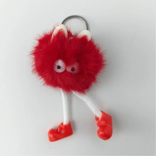 Pom Pom Character Bag Charm – Cute Keychain Accessory - Stile Donna Bags