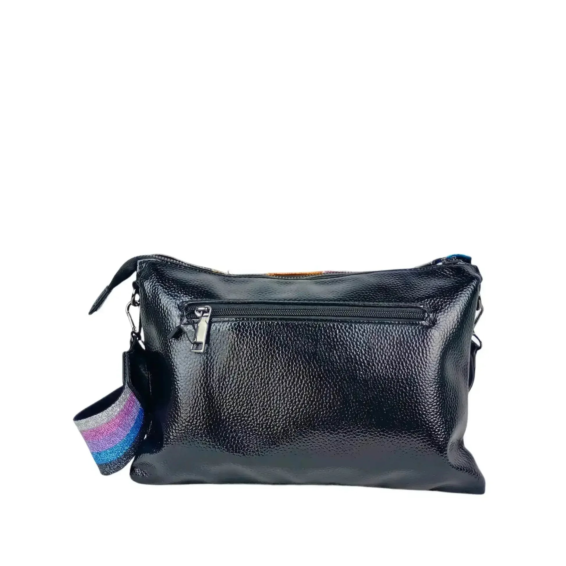 Rainbow Crossbody Bag with Metallic Stripe - Stile Donna Bags