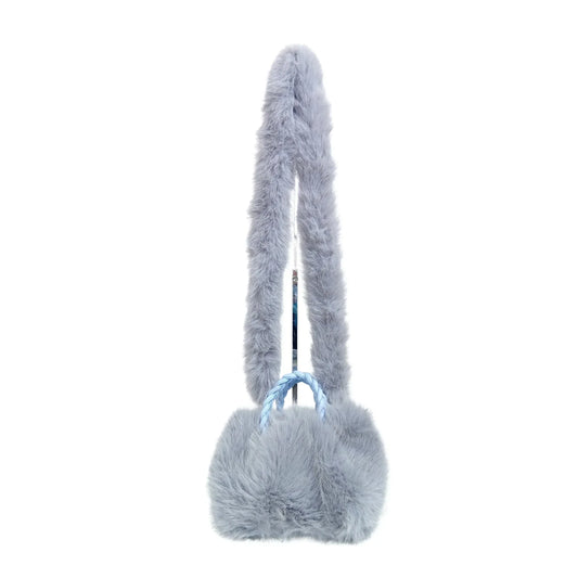 Soft fuzzy faux-fur handbag MS-0560 - Stile Donna Bags
