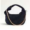 Suede hobo shoulder bag MS-6586 - Stile Donna Bags