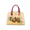 Tote Bag with Floral Embroidery and Sequin LOVE Design - Stile Donna Bags