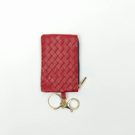 Ruby Weave Keychain Wallet - Stile Donna Bags